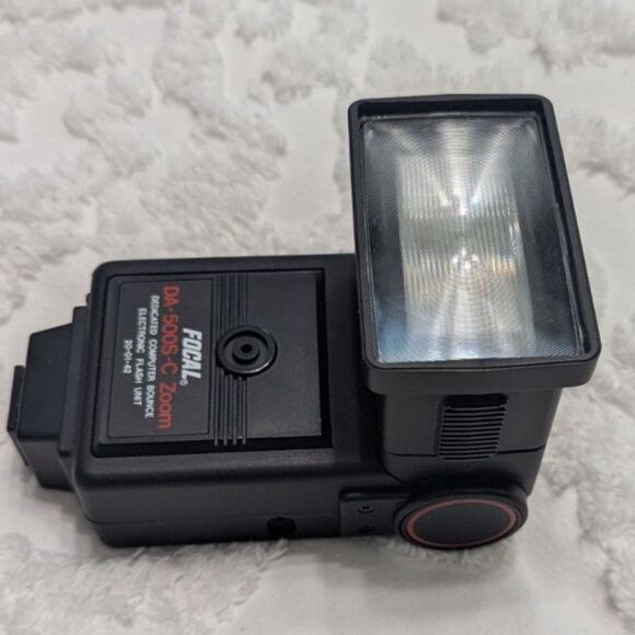 Focal DA-500S-C Camera Flash Unit – Vintage – Untested, Original Box & Packaging